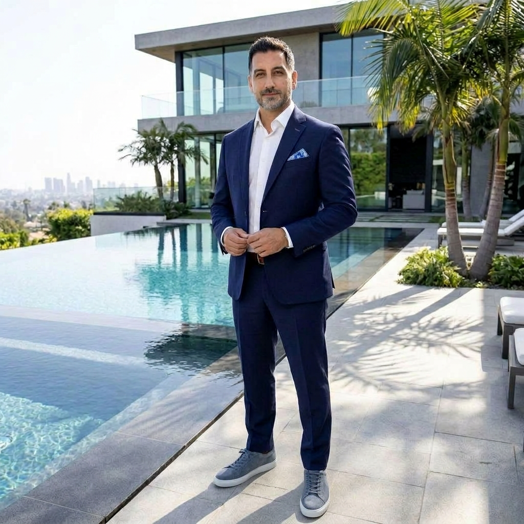 Aerial view of California's dramatic coastline and mountains